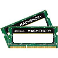 Los mejores  - Corsair CMSA8GX3M2A1066C7 Apple Mac 8 GB (2 x 4 GB) DDR3 1066 MHz Certificada por Apple SODIMM